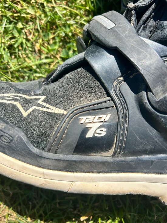 Mens Alpinestars Black Tech 7 Boots Size 8 main image 6